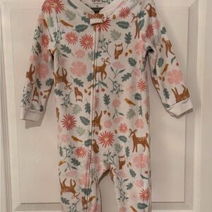 Carter's Floral and Deer Print Kids Footie